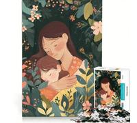 Puzzle da 1000 pezzi per adulti raffigurante una madre che abbraccia la figlia un gioco fai-da-te per tutta la famiglia ideale per rafforzare il legame di coppia 50x75cm
