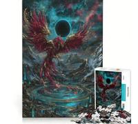 Puzzle da 1000 pezzi per adulti raffigurante una maestosa fenice su un paesaggio mistico un gioco fai-da-te per tutta la famiglia ideale per rafforzare il legame di coppia 38x26cm
