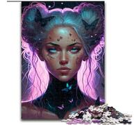 Puzzle da 1000 pezzi per adulti, raffigurante una ragazza affascinante, dimensioni 50x75cm, ideale per adolescenti e collezionisti, regalo da viaggio, attività per famiglie