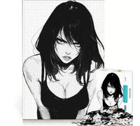 Puzzle da 1000 pezzi per adulti, raffigurante una ragazza anime arrabbiata, ritratto, gioco impossibile, decorazione per la casa, ideale come regalo per tutta la famiglia 38x52cm