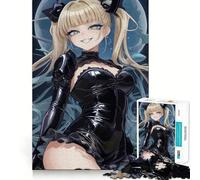 Puzzle da 1000 pezzi per adulti,raffigurante una ragazza anime bionda,con pezzi ben definiti Attività stimolante per la mente,divertimento rilassante,regalo artistico per compleanno 50x75cm