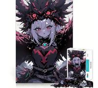 Puzzle da 1000 pezzi per adulti,raffigurante una ragazza anime con ali di corvo Pezzi ben definiti,attività stimolante per la mente,divertimento rilassante,regalo artistico di compleanno 38x52cm