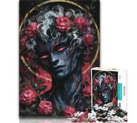 Puzzle da 1000 pezzi per adulti raffigurante una ragazza elfo misteriosa, difficile da completare ma divertente e umoristico, regalo di compleanno, regali, decorazione da parete 38x26cm