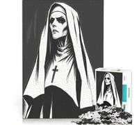 Puzzle da 1000 pezzi per adulti raffigurante una suora gotica, gioco educativo, difficile e stimolante, ideale come regalo 38x52cm