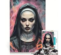 Puzzle da 1000 pezzi per adulti raffigurante una suora gotica ideale per il fai da te perfetto per passare il tempo durante le vacanze a casa compleanni e altre occasioni 50x75cm