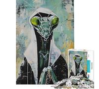 Puzzle da 1000 pezzi per adulti raffigurante una suora mantide in preghiera Puzzle artistico per adulti gioco pratico decorazione murale sfida educativa (dimensioni 50x75cm)