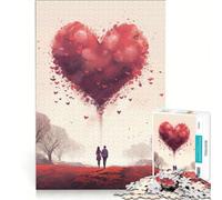 Puzzle da 1000 pezzi per adulti, raffigurante una tenera coppia di innamorati, ideale per giochi in famiglia, rilassanti e stimolanti per la mente Collezione d'artista, belle arti 38x26cm