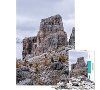 Puzzle da 1000 pezzi per adulti raffigurante una vetta rocciosa sotto un cielo nuvoloso ideale per ragazzi e famiglie perfetto come regalo di compleanno o per occasioni speciali (dimensioni 38x26cm)