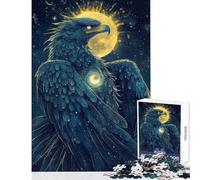 Puzzle da 1000 pezzi per adulti raffigurante un'aquila arpia con ali celestiali un gioco pratico antistress un oggetto decorativo per la casa che migliora l'amore tra le coppie (50x75cm)