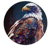 Puzzle da 1000 pezzi per adulti,raffigurante un'aquila calva dipinta a inchiostro,in cartone,per adulti,attività divertenti per tutta la famiglia,sfida per la mente,regalo perfetto per adolescenti