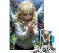 Puzzle da 1000 pezzi per adulti Ragazza angelica con le ali nella natura Puzzle per adulti Gioco per famiglie Migliora la memoria compleanni e occasioni speciali (Dimensioni 38x26cm)