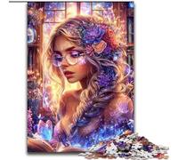 Puzzle da 1000 pezzi per adulti, ragazza anime, aiuta il cervello a esercitare giocattoli avvincenti per coltivare la pazienza, decorazione perfetta dimensioni 50x75cm