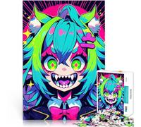 Puzzle da 1000 pezzi per adulti Ragazza anime con i capelli verdi Giocattoli da gioco per regalo di famiglia Regalo di opere d'arte 38x26cm