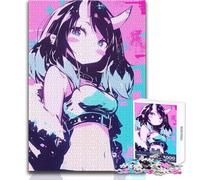 Puzzle da 1000 pezzi per adulti, ragazza anime con le corna, goditi un dolce relax, vestibilità stabile, taglio preciso, dimensioni del giocattolo: 38x26cm