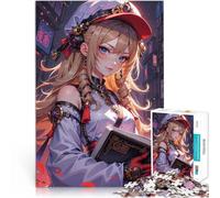 Puzzle da 1000 pezzi per adulti Ragazza anime con libro Giocattolo educativo intellettuale decomprimente Migliorare l'amore tra le coppie 38x26cm