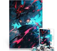 Puzzle da 1000 pezzi per adulti Ragazza anime con maschera Giocattolo educativo per l'apprendimento Giocattoli per la decorazione della casa 75x50cm
