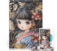 Puzzle da 1000 pezzi per adulti Ragazza anime Giocattoli che creano dipendenza e sfidano l'intelligenza del cervello Opera d'arte 38x26cm