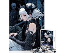 Puzzle da 1000 pezzi per adulti ragazza anime giocattolo misterioso decorazione da parete regalo per compleanni giochi educativi lista dei desideri con Babbo Natale dimensioni 38x52cm
