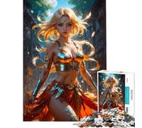 Puzzle da 1000 pezzi per adulti ragazza anime immersa nella magia gioco pratico di analisi e logica difficile e stimolante (dimensioni 50x75cm)