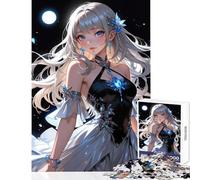 Puzzle da 1000 pezzi per adulti ragazza anime in abito elegante giocattoli per la decorazione della casa fantastici regali e giocattoli giochi rilassanti impegnativi da completare dimensioni 50x75cm