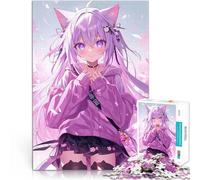 Puzzle da 1000 pezzi per adulti Ragazza Anime Sexy Catgirl Riduzione dello stress interessante Migliorare l'amore tra le coppie 38x26cm
