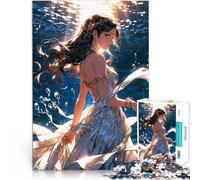 Puzzle da 1000 pezzi per adulti Ragazza anime sott'acqua Antistress Vacanza in patria Uccidere il tempo Collezione di artisti, Belle arti 38x52cm