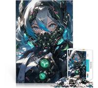 Puzzle da 1000 pezzi per adulti Ragazza carina futuristica in stile anime Attività per famiglie Migliorare l'amore tra le coppie 75x50cm