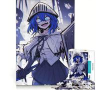 Puzzle da 1000 pezzi per adulti: Ragazza cavaliere dai capelli blu, gioco educativo, gara di velocità manuale, ideale come regalo per tutta la famiglia 50x75cm