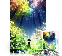Puzzle da 1000 pezzi per adulti Ragazza della foresta arcobaleno Gioco di famiglia antistress sfida difficile Regalo di compleanno 75x50cm