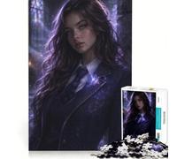 Puzzle da 1000 pezzi per adulti "Ragazza dell'Accademia di Magia Eterea", gioco impossibile, rilassante e stimolante per la mente, ideale come decorazione da scrivania 38x26cm