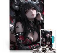 Puzzle da 1000 pezzi per adulti Ragazza demone anime sexy Giocattoli di gioco impegnativi con pezzi completamente interconnessi di forma casuale 38x26cm