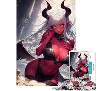 Puzzle da 1000 pezzi per adulti Ragazza Demone con Ali Difficile e Sfida Un'Opera d'Arte Gioco Educativo Adatto a Persone dai 14 anni in su (50x75cm)