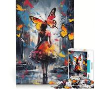 Puzzle da 1000 pezzi per adulti Ragazza Farfalla Perduta Gioco interattivo Attività divertenti da fare a casa Gioco dal design accattivante 38x26cm