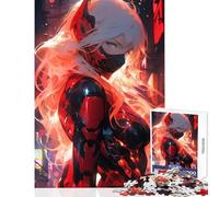 Puzzle da 1000 pezzi per adulti ragazza futuristica carina anime decorazione per la casa giocattoli regali per donne e uomini gioco impossibile con pezzi completamente interconnessi di forma casuale