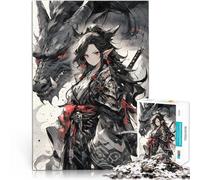Puzzle da 1000 pezzi per adulti Ragazza guerriera degli anime Allena il tuo cervello e le tue mani Collezione di artisti, Belle arti 75x50cm