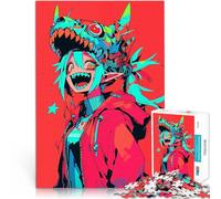 Puzzle da 1000 pezzi per adulti Ragazza mostro anime Giocattoli educativi per l'apprendimento Giochi per famiglie Opera d'arte 38x26cm