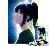 Puzzle da 1000 pezzi per adulti ragazza riflessiva acquerello gioco intellettuale rompicapo analisi e logica regalo per donne e uomini (dimensioni 38x52cm)