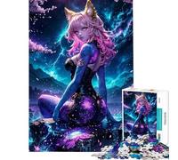 Puzzle da 1000 pezzi per adulti ragazza samurai Giappone puzzle magici per adolescenti giochi rilassanti regalo di compleanno per amici e familiari (dimensioni 50x75cm)