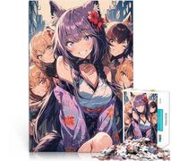 Puzzle da 1000 pezzi per adulti Ragazze anime della città giochi divertenti per famiglie Decorazione murale Regali unici per compleanno e Natale 38x26cm