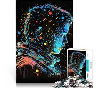 Puzzle da 1000 pezzi per adulti Ragazzo Cosmico per il giocattolo di sfida del gioco educativo con poster abbinato e foglio di quiz 52x38cm