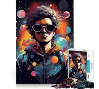 Puzzle da 1000 pezzi per adulti,ragazzo fuori dagli schemi,decorazione pulita e adatta,gioco per esercizi mentali,momento di relax,divertimento per il compleanno (38x26cm)