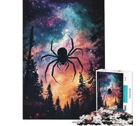 Puzzle da 1000 pezzi per adulti: Ragno nel cielo notturno Puzzle antistress da 1000 pezzi migliora la memoria compleanno e Natale (38x52cm)