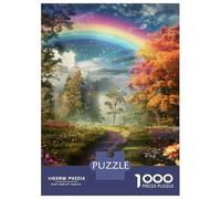 Puzzle Da 1000 Pezzi Per Adulti Rainbow Forest Pathway Puzzle Per Adulti Gioco Per Famiglie Migliora La Memoria Compleanni E Regali 52x38cm/1000pcs