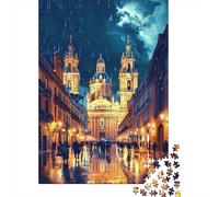 Puzzle Da 1000 Pezzi Per Adulti Rainy Night in Europe Puzzle Antistress Giocattoli Difficili Regali Unici Per Compleanno E Natale 52x38cm/1000pcs