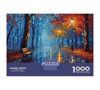 Puzzle Da 1000 Pezzi Per Adulti Rainy Night in The Park-1 Puzzle Per Adulti Gioco Rompicapo Difficile Sfida Educativa Difficile 38x26cm/1000pcs