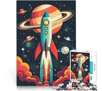 Puzzle da 1000 pezzi per adulti Razzo spaziale retrò Antistress Vacanza in patria Uccidere il tempo Migliorare l'amore tra le coppie 50x70cm