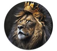 Puzzle da 1000 pezzi per adulti "Re dei leoni della prateria". Sviluppa la coordinazione occhio-mano, perfetto come regalo di compleanno (dimensioni 67,5x67,5 cm).