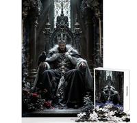 Puzzle da 1000 pezzi per adulti Re oscuro sul trono giocattolo decorazione da parete ottimo regalo per giochi rilassanti giochi che migliorano l'amore tra coppie dimensioni 38x26cm