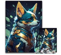 Puzzle da 1000 pezzi per adulti, realismo magico, puzzle a forma di cane Corgi per adulti, perfetto per il divertimento in famiglia, giochi di società, bomboniere per feste di compleanno,