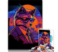 Puzzle da 1000 pezzi per adulti Red Fox Butcher Gangster, 1000 pezzi per adulti, gioco stimolante, ideale come regalo per tutta la famiglia (50x75cm)
